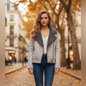 Cartonnier Light Gray Teddy Jacket